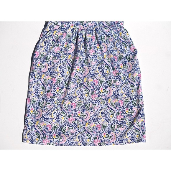 Boden Blue Paisley Print Dress Size 10P Modal Cotton Boho Floral Pockets - Picture 3 of 6